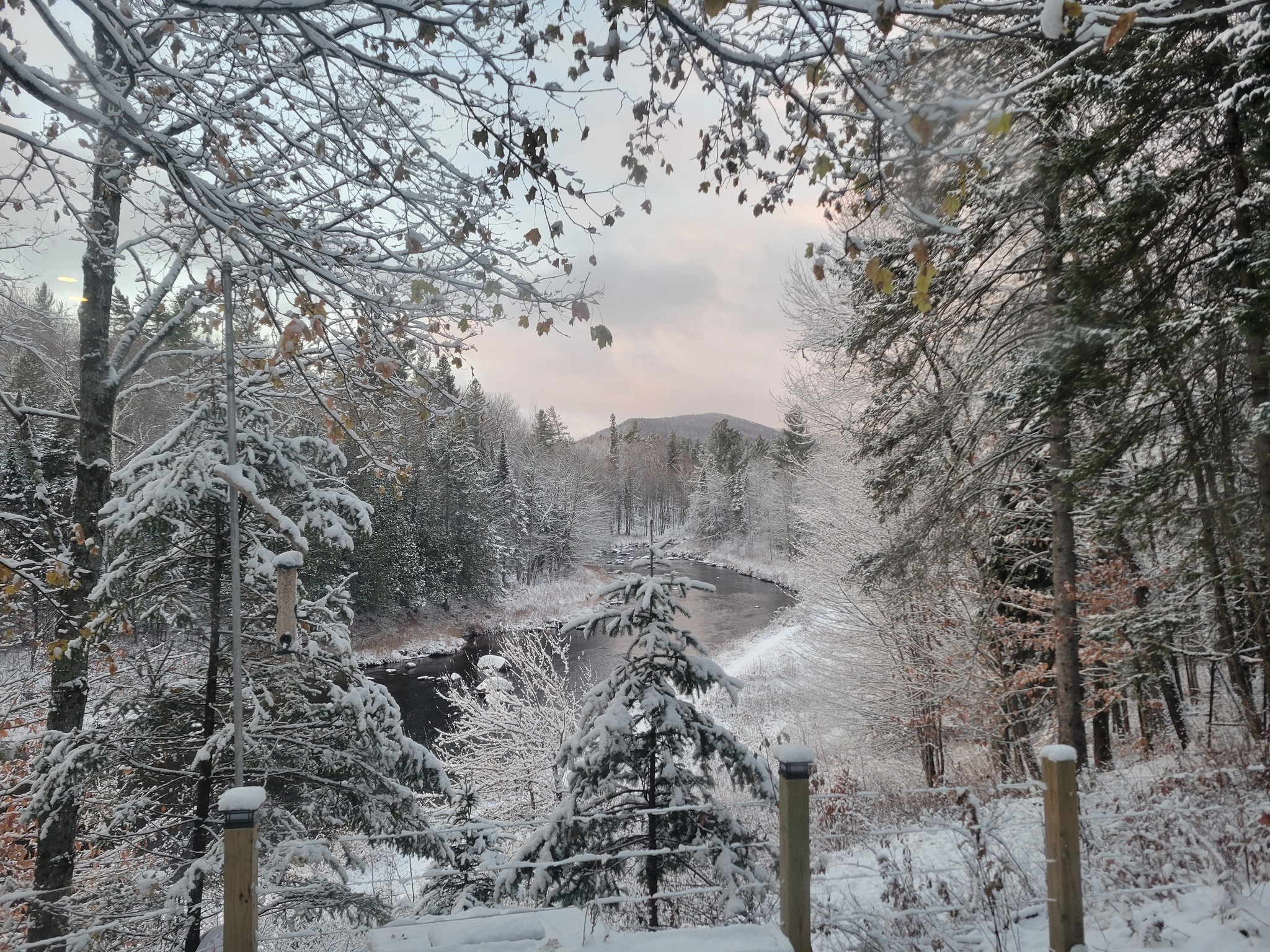 Many snowmobiles in the Town of Indian Lake
