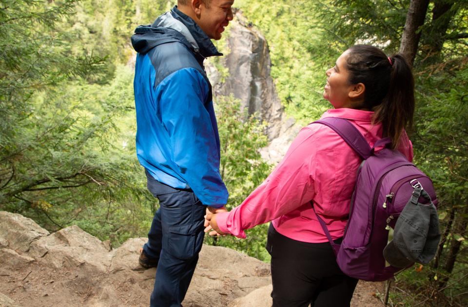 couple hiking
