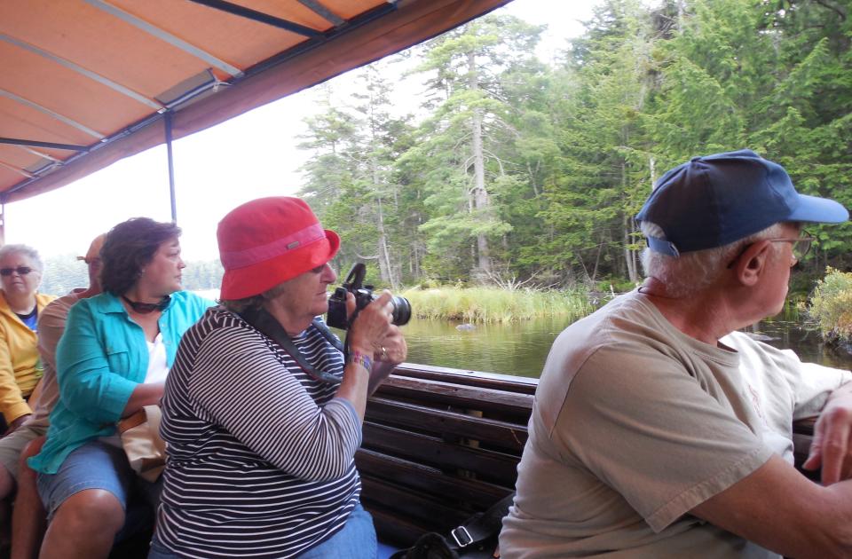 tourists on boat